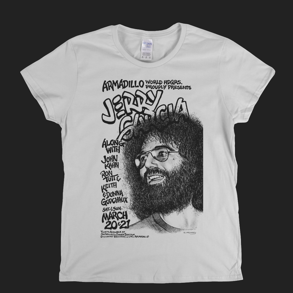 Jerry Garcia Poster Womens T-Shirt