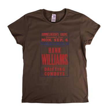 Hank Williams Poster Womens T-Shirt