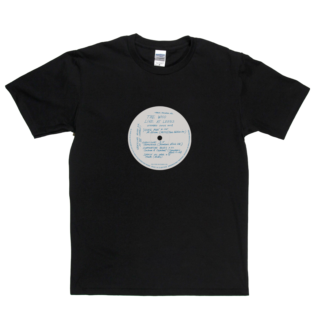 The Who Live At Leeds Record Label T-Shirt