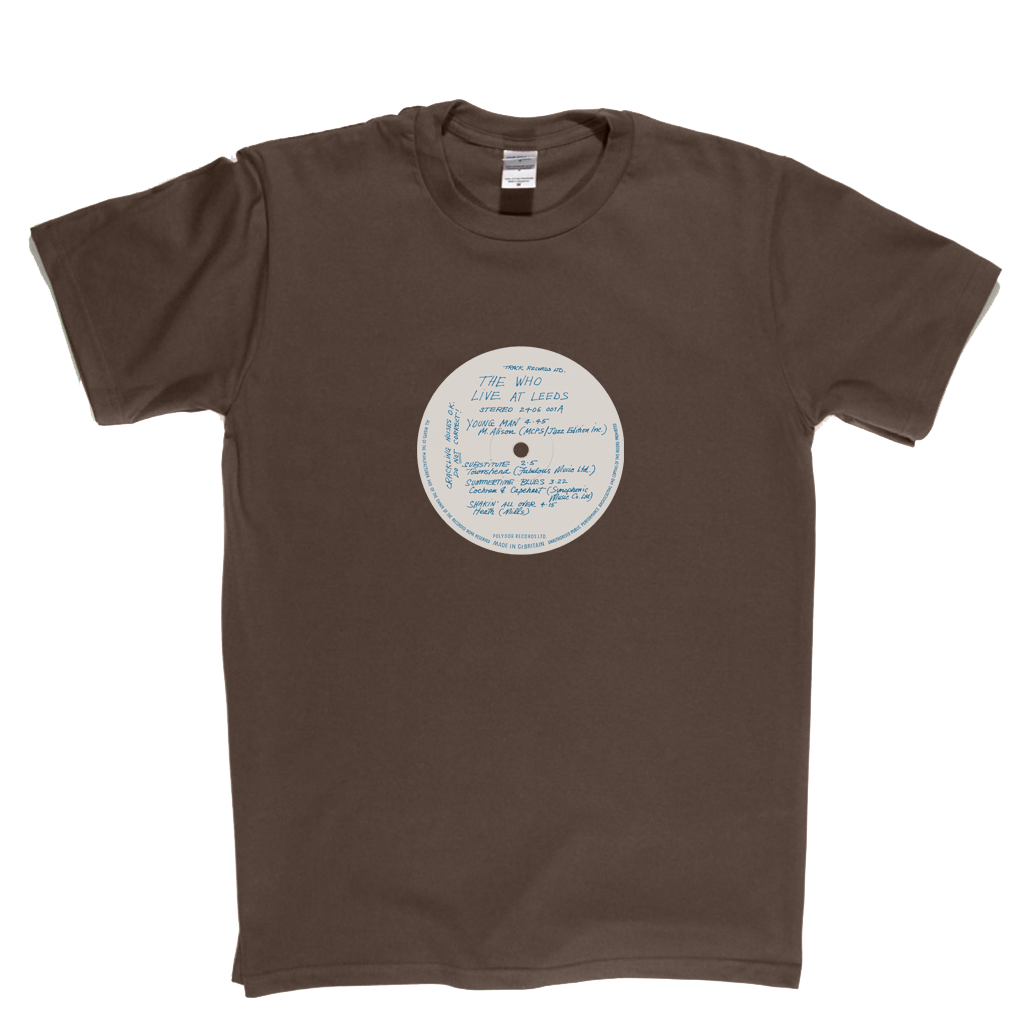 The Who Live At Leeds Record Label T-Shirt