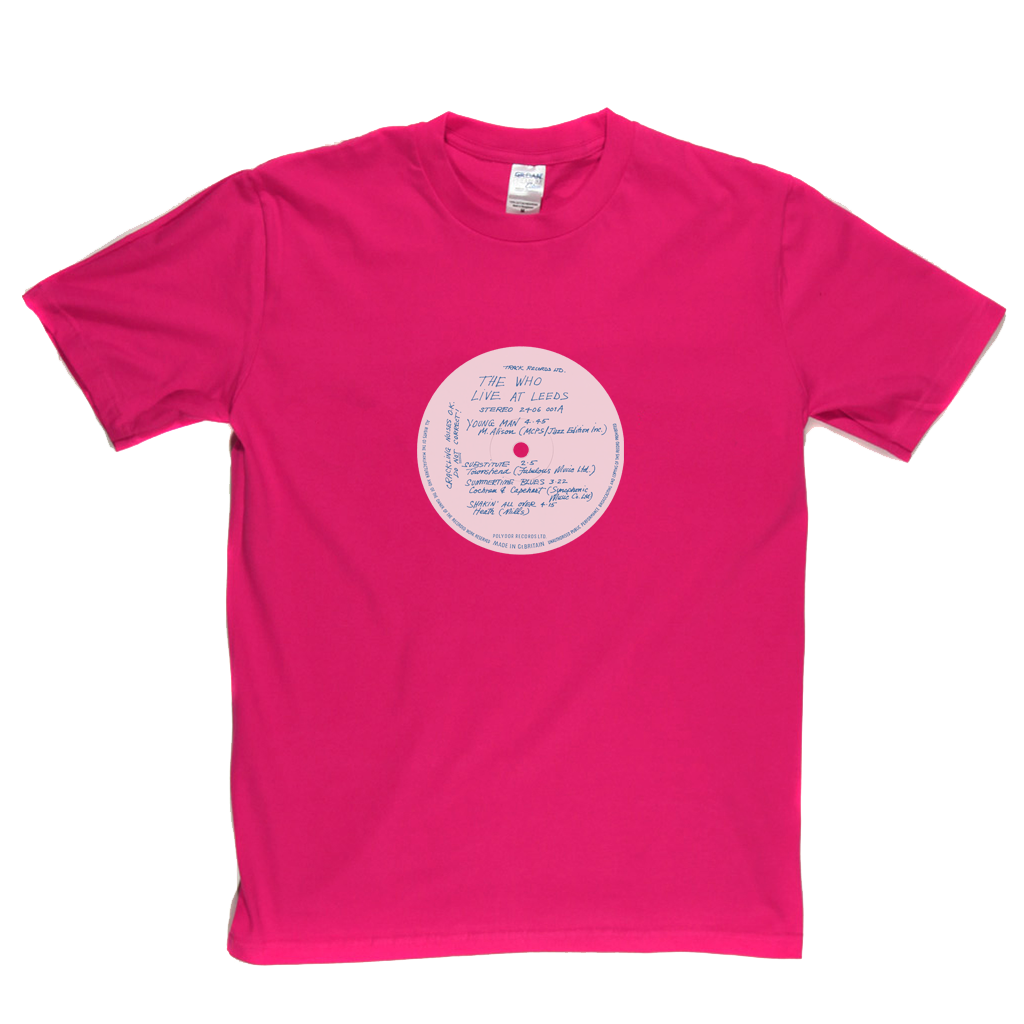 The Who Live At Leeds Record Label T-Shirt