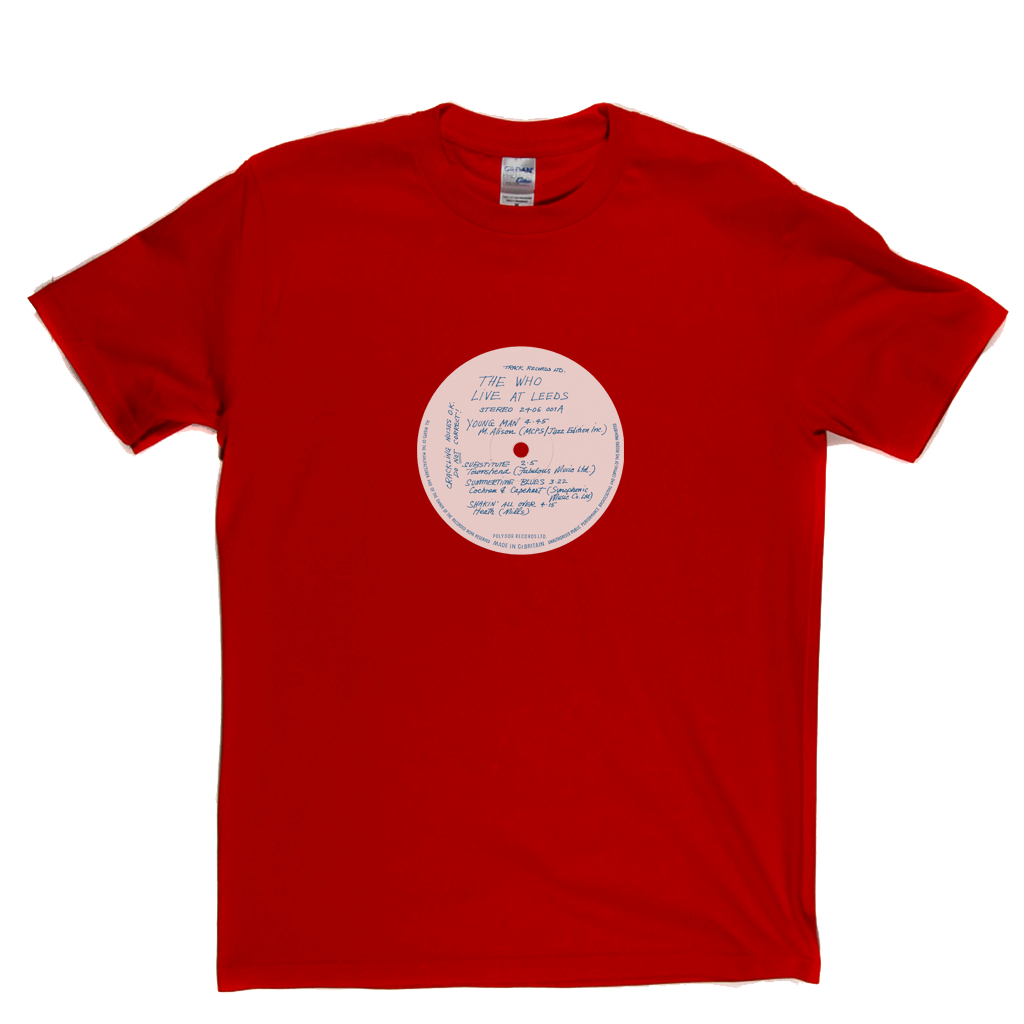 The Who Live At Leeds Record Label T-Shirt