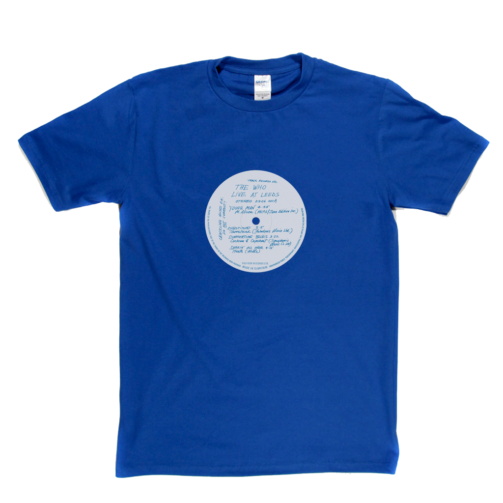 The Who Live At Leeds Record Label T-Shirt
