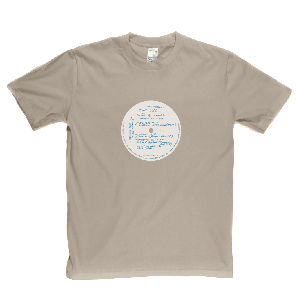 The Who Live At Leeds Record Label T-Shirt