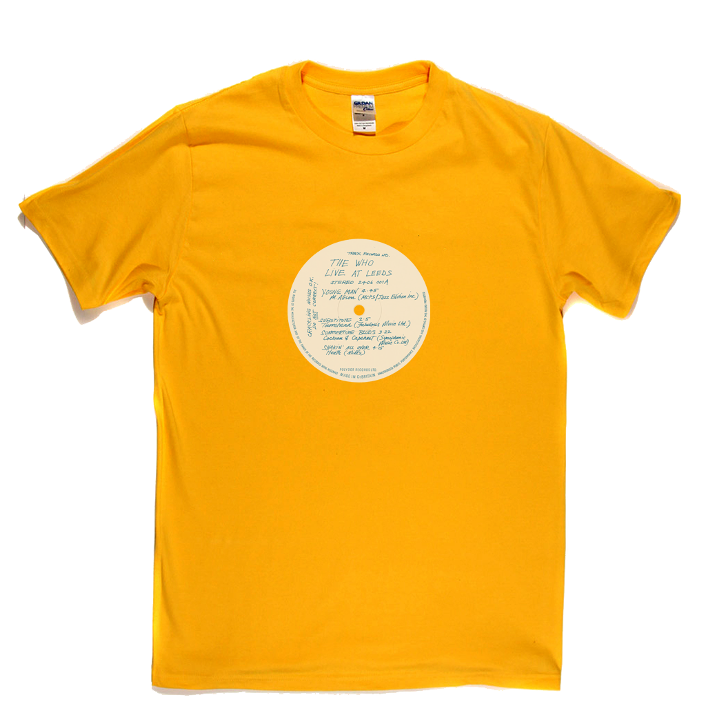 The Who Live At Leeds Record Label T-Shirt