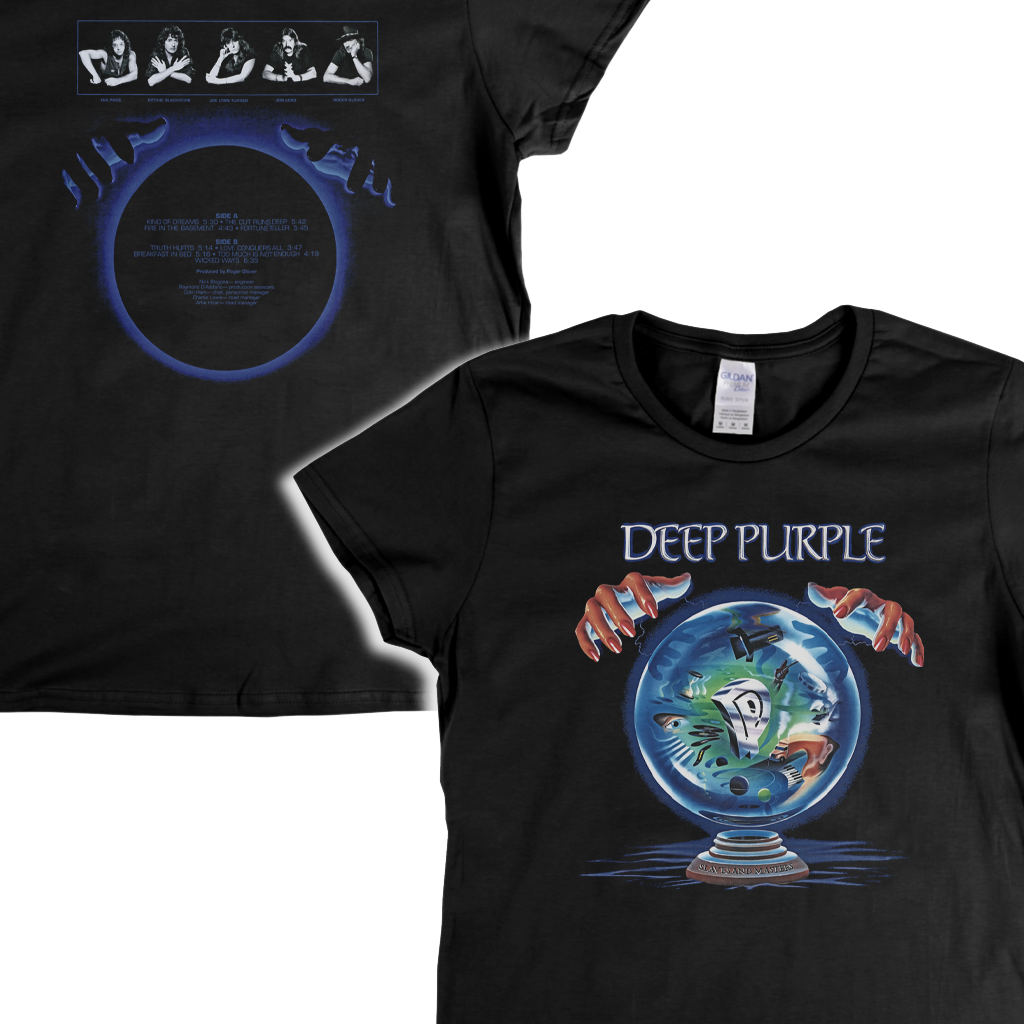 Deep Purple Slaves And Masters Front And Back Womens T-Shirt