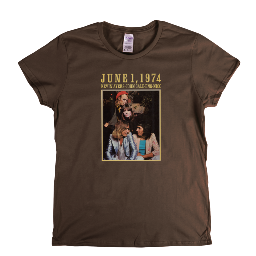 Kevin Ayers John Cale Eno Nico June 1 1974 Womens T-Shirt
