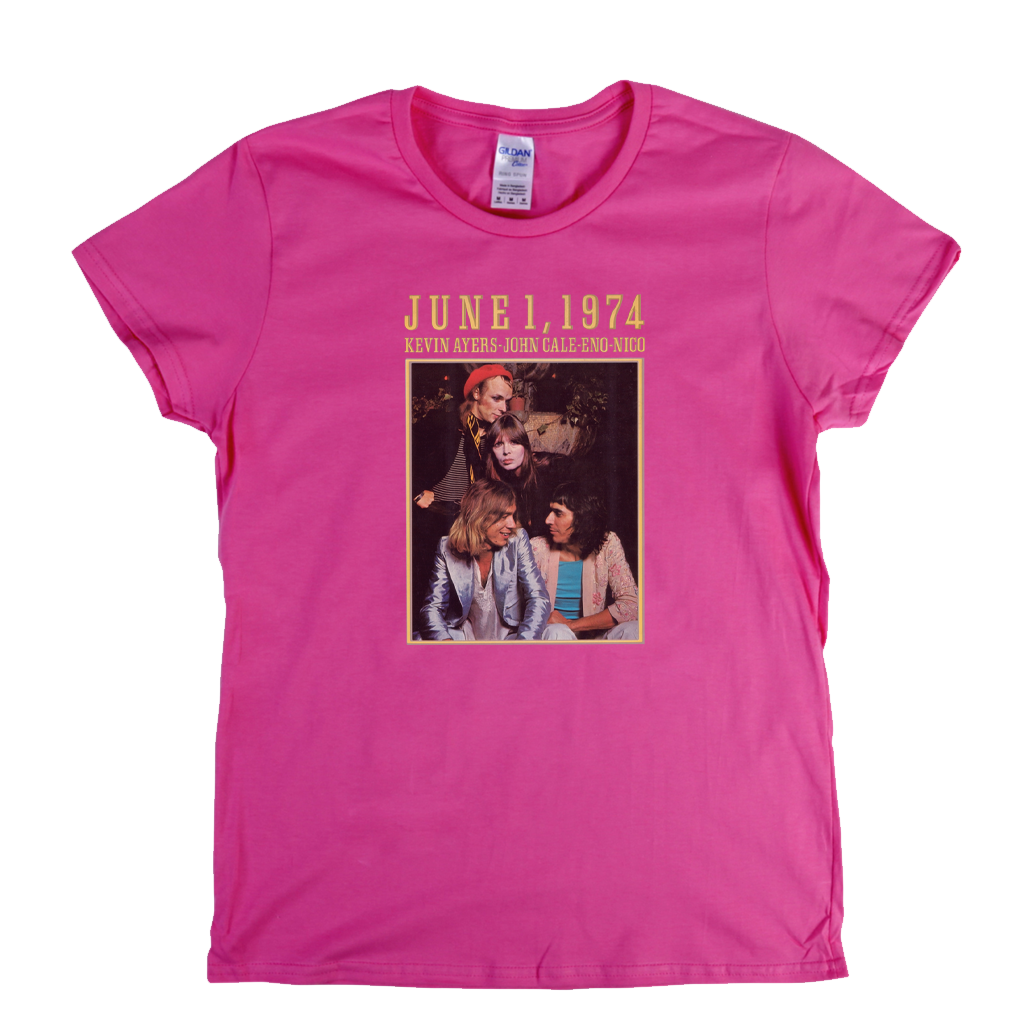 Kevin Ayers John Cale Eno Nico June 1 1974 Womens T-Shirt
