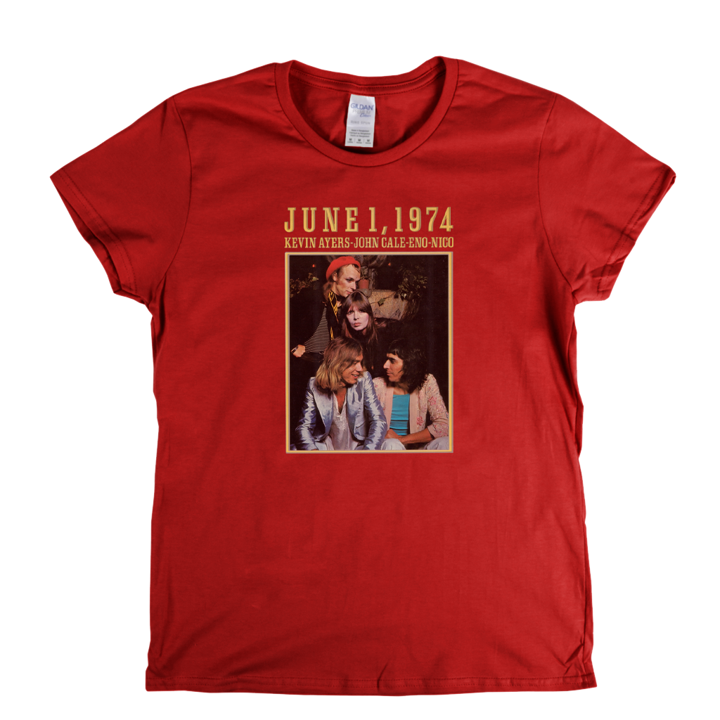 Kevin Ayers John Cale Eno Nico June 1 1974 Womens T-Shirt