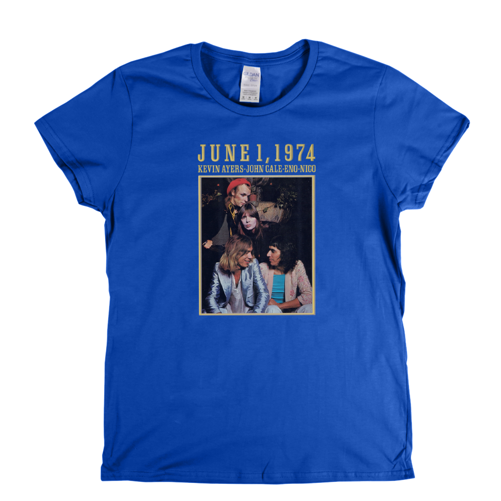 Kevin Ayers John Cale Eno Nico June 1 1974 Womens T-Shirt