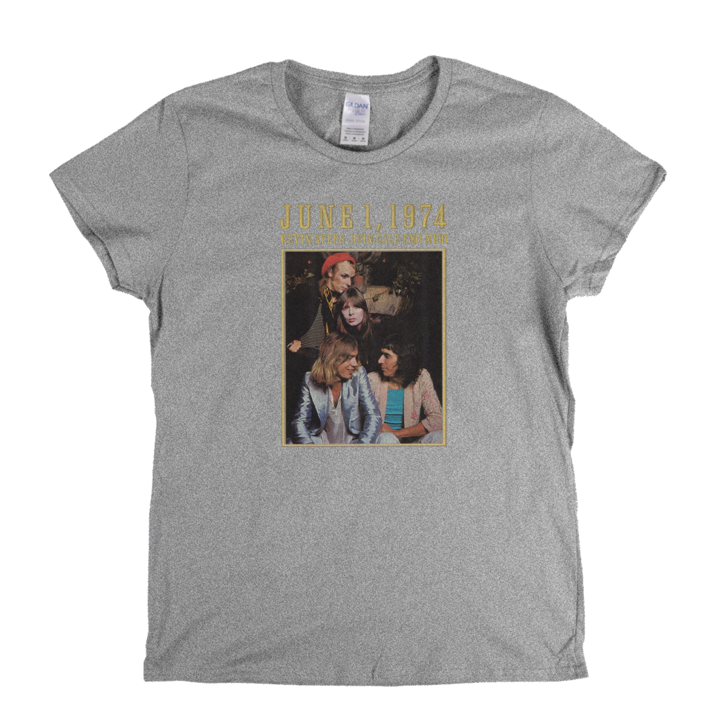 Kevin Ayers John Cale Eno Nico June 1 1974 Womens T-Shirt