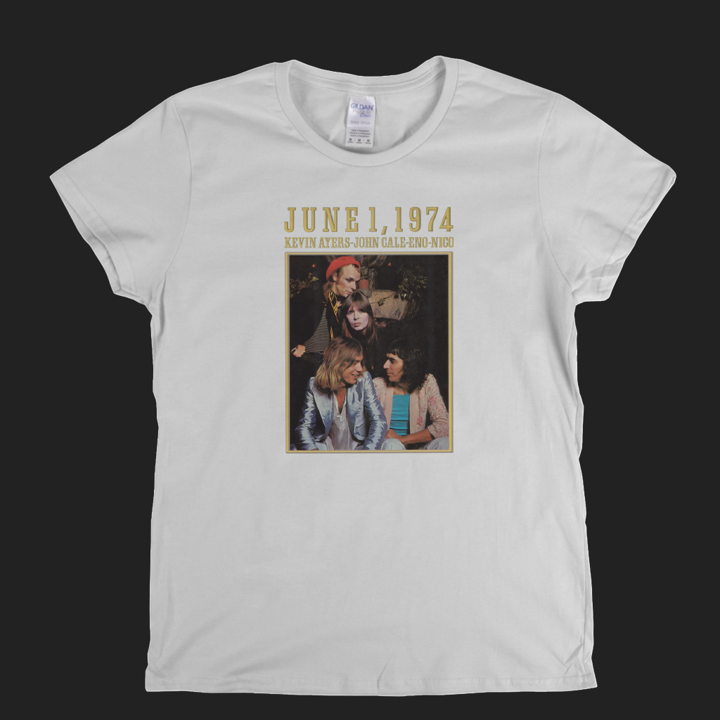 Kevin Ayers John Cale Eno Nico June 1 1974 Womens T-Shirt