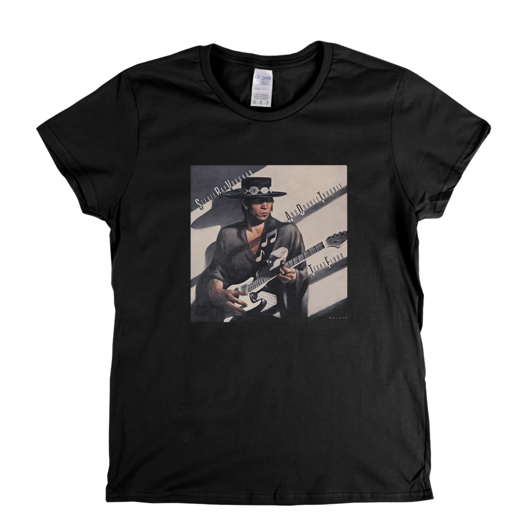 Stevie Ray Vaughan And Double Trouble Texas Flood Womens T-Shirt