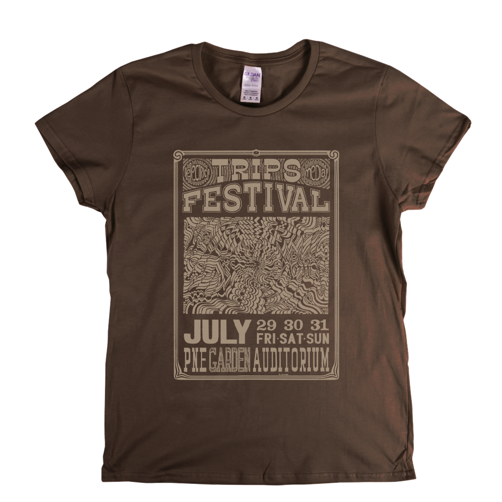Trips Festival Poster Womens T-Shirt
