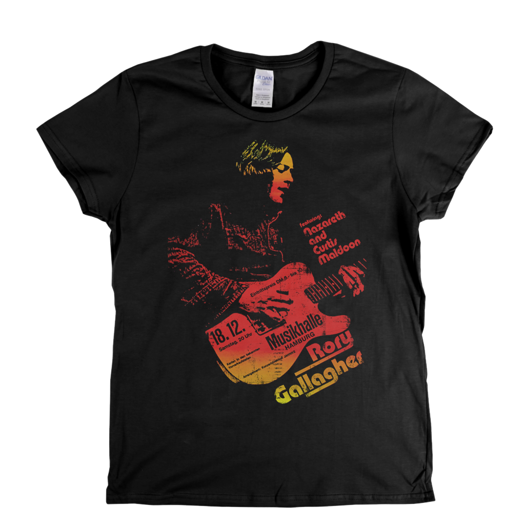 Rory Gallagher Musikhalle Poster Womens T-Shirt