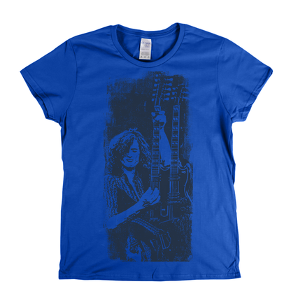 Jimmy Page Close Up Womens T-Shirt