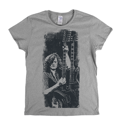 Jimmy Page Close Up Womens T-Shirt
