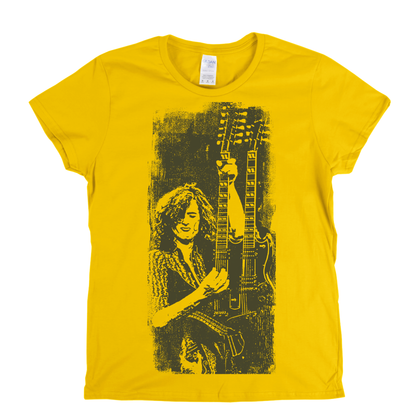 Jimmy Page Close Up Womens T-Shirt