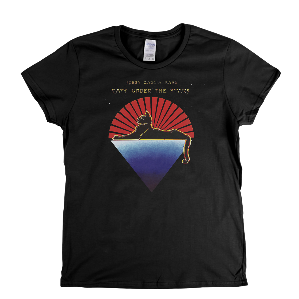 Jerry Garcia Band Cats Under The Stars Womens T-Shirt