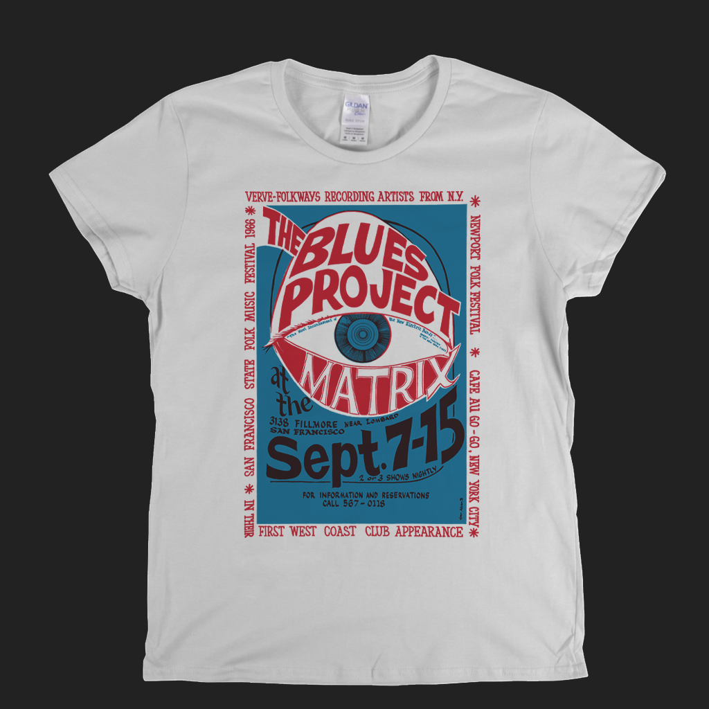 The Blues Project Matrix Poster Womens T-Shirt