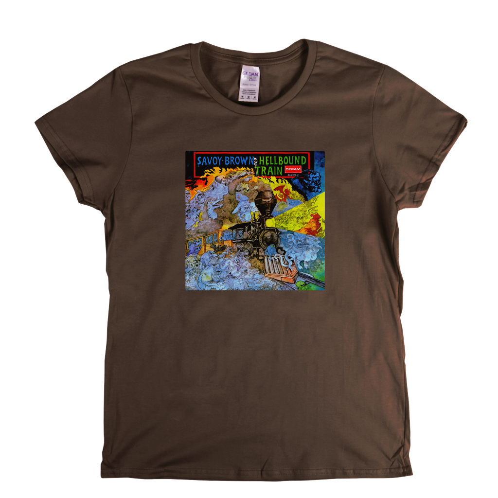 Savoy Brown Hell Bound Train Womens T-Shirt