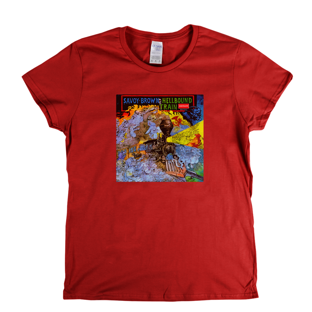 Savoy Brown Hell Bound Train Womens T-Shirt