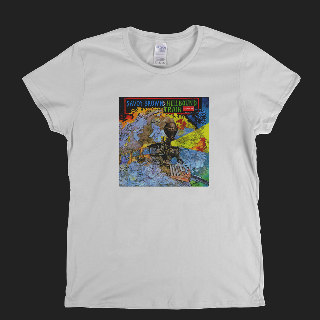 Savoy Brown Hell Bound Train Womens T-Shirt