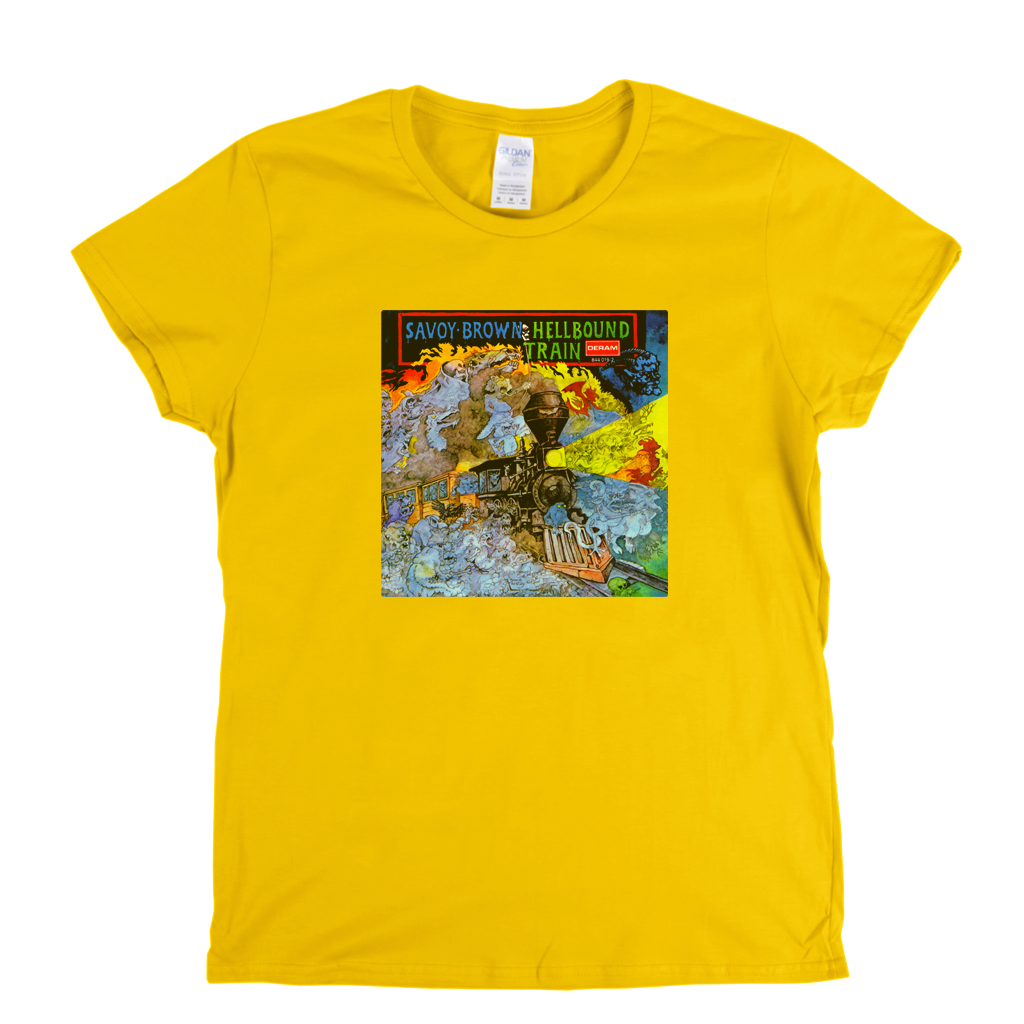 Savoy Brown Hell Bound Train Womens T-Shirt