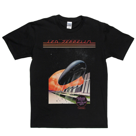 Led Zeppelin Oakland Stadium Poster T-Shirt