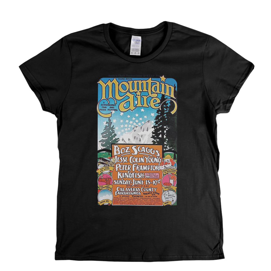 Mountain Aire 1975 Poster Womens T-Shirt
