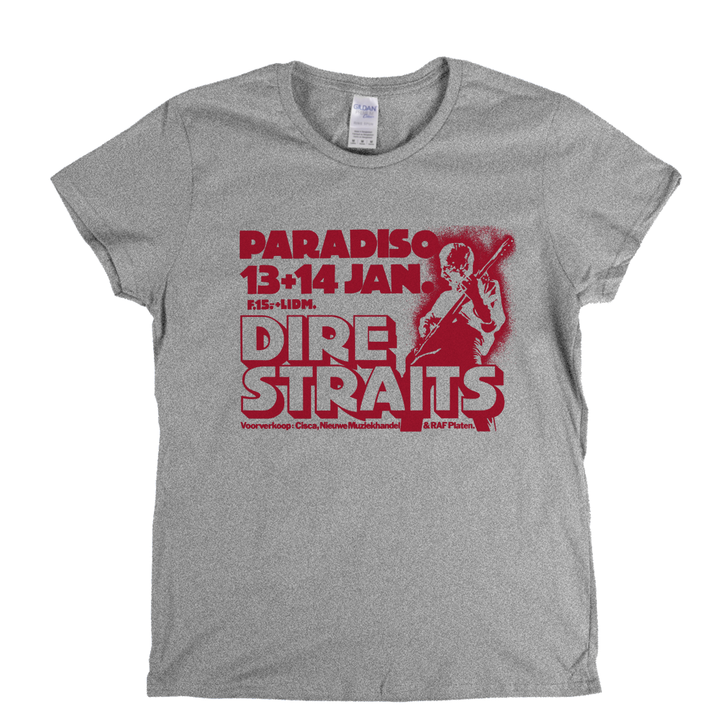 Dire Straits Gig Poster Womens T-Shirt