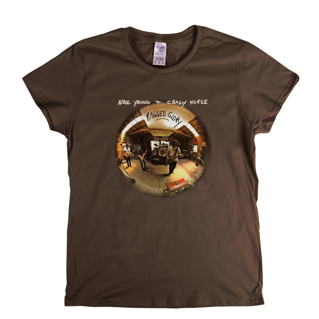 Neil Young And Crazy Horse Ragged Glory Womens T-Shirt