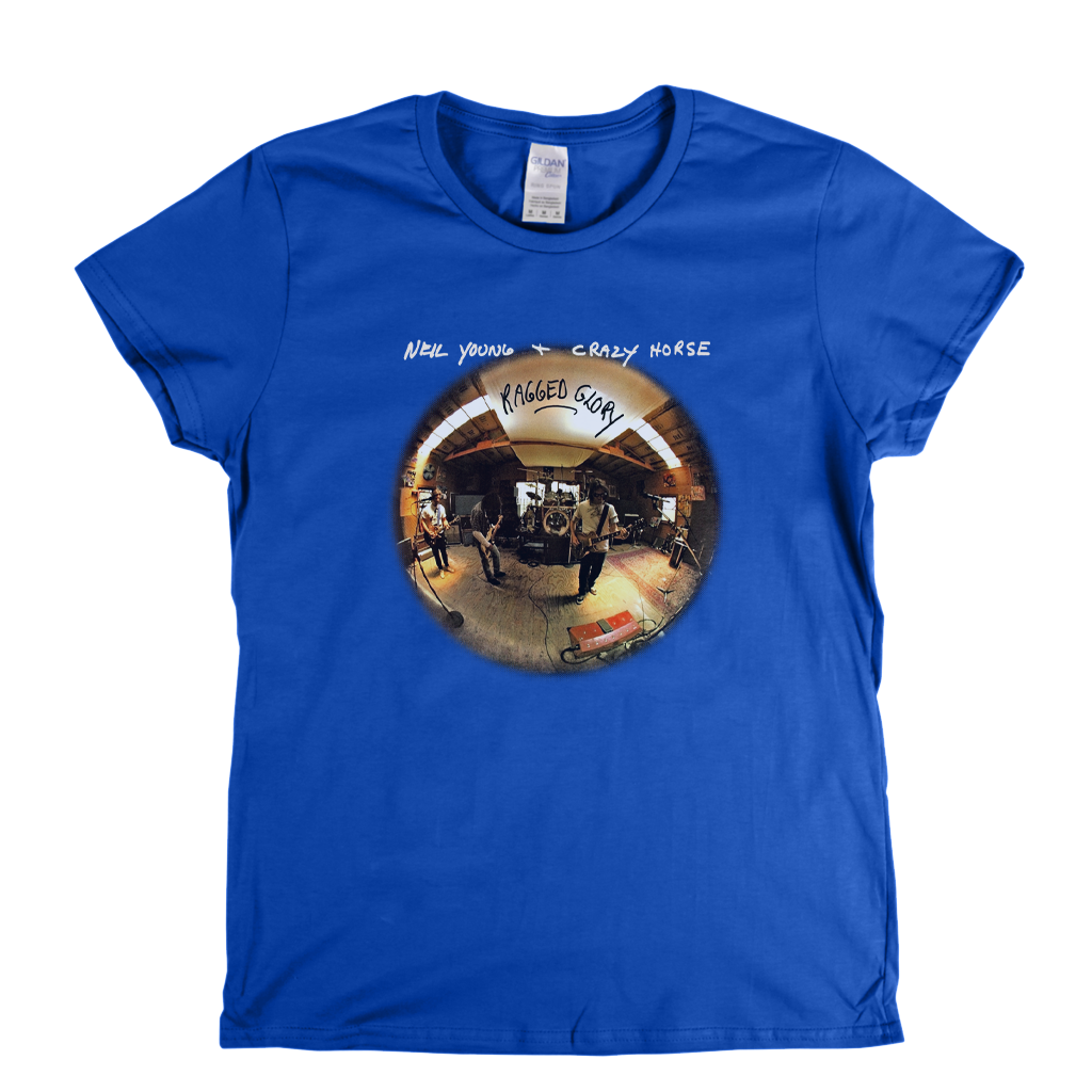 Neil Young And Crazy Horse Ragged Glory Womens T-Shirt