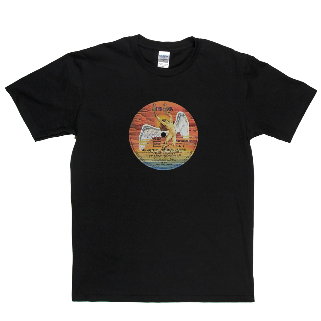 Led Zeppelin Physical Graffiti Swan Song Label T-Shirt