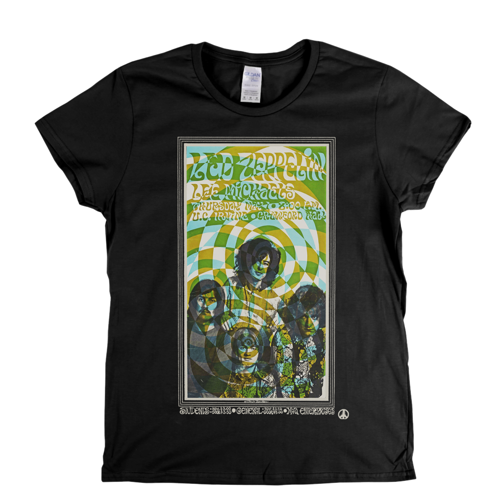 Led Zeppelin Gig Poster Womens T-Shirt