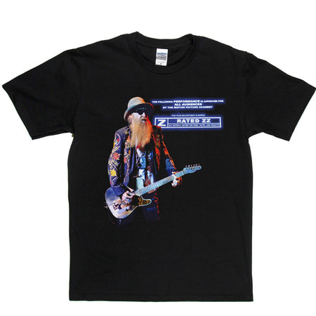 ZZ Top Billy Gibbons Censored T Shirt