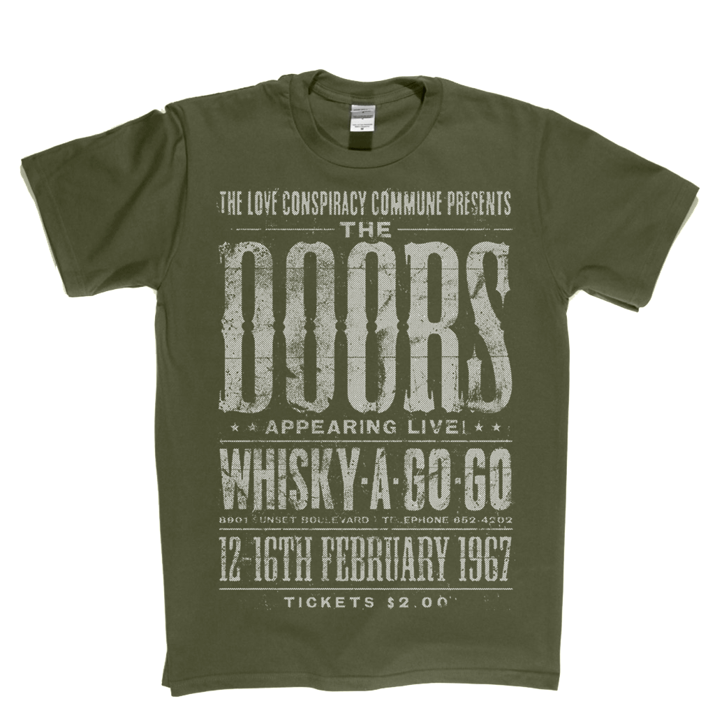The Doors Whisky A Go Go Poster T-Shirt