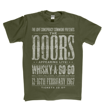 The Doors Whisky A Go Go Poster T-Shirt