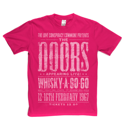 The Doors Whisky A Go Go Poster T-Shirt